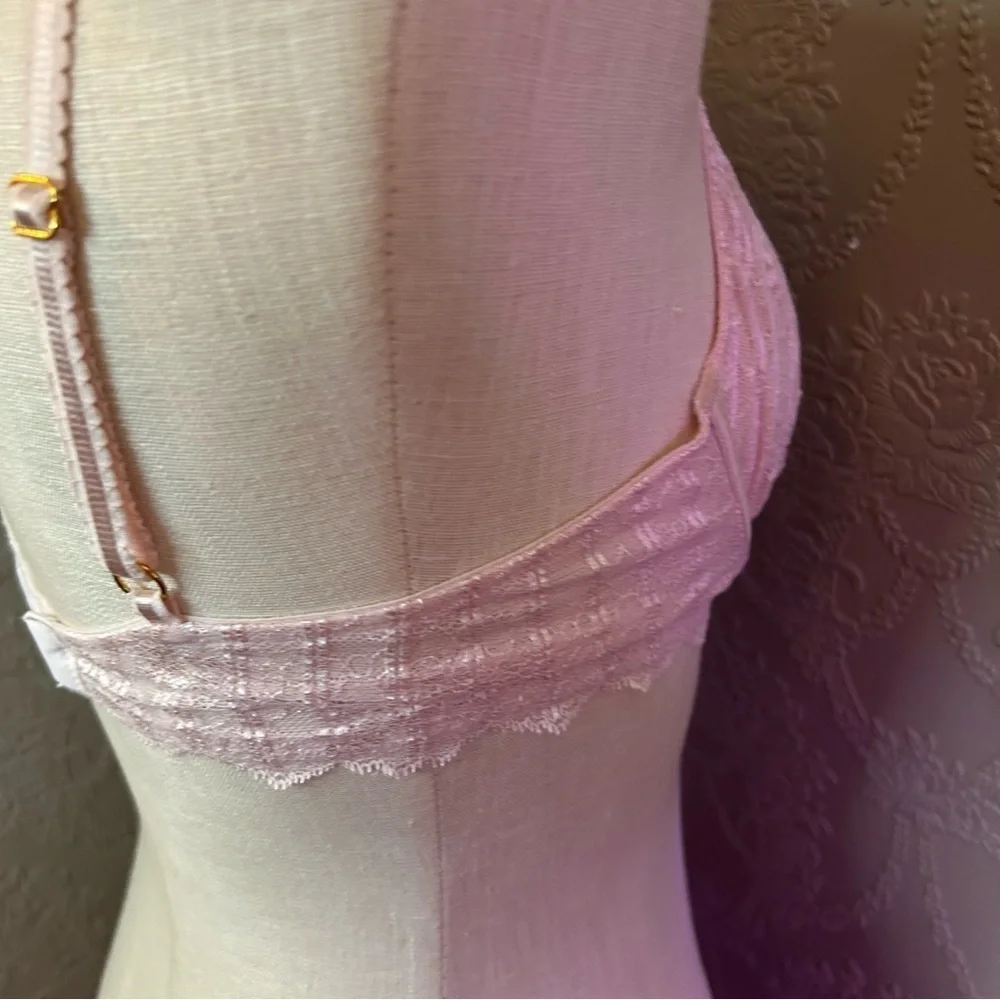 Elegant Pink Lace Bra Victoria’s Secret online Demi under underwire 36B